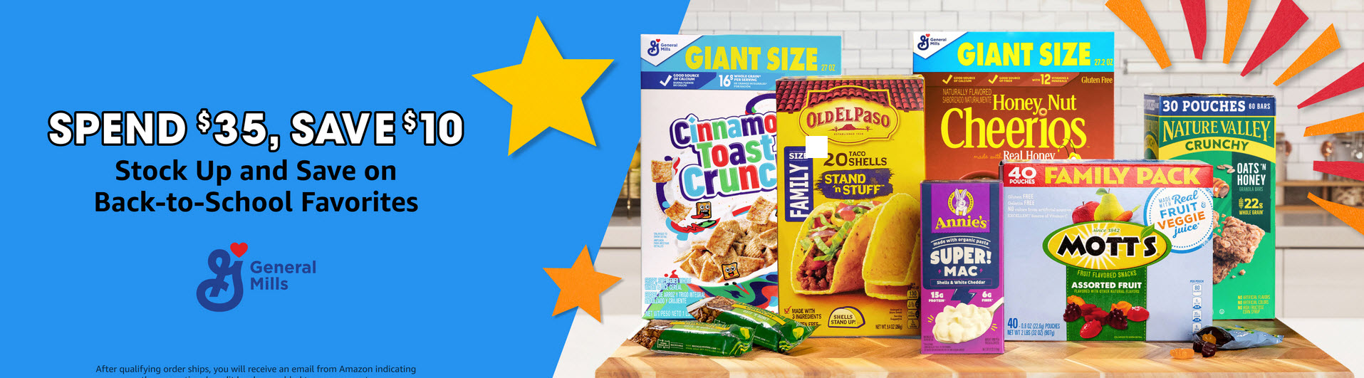 Amazon:  Off  General Mills Products