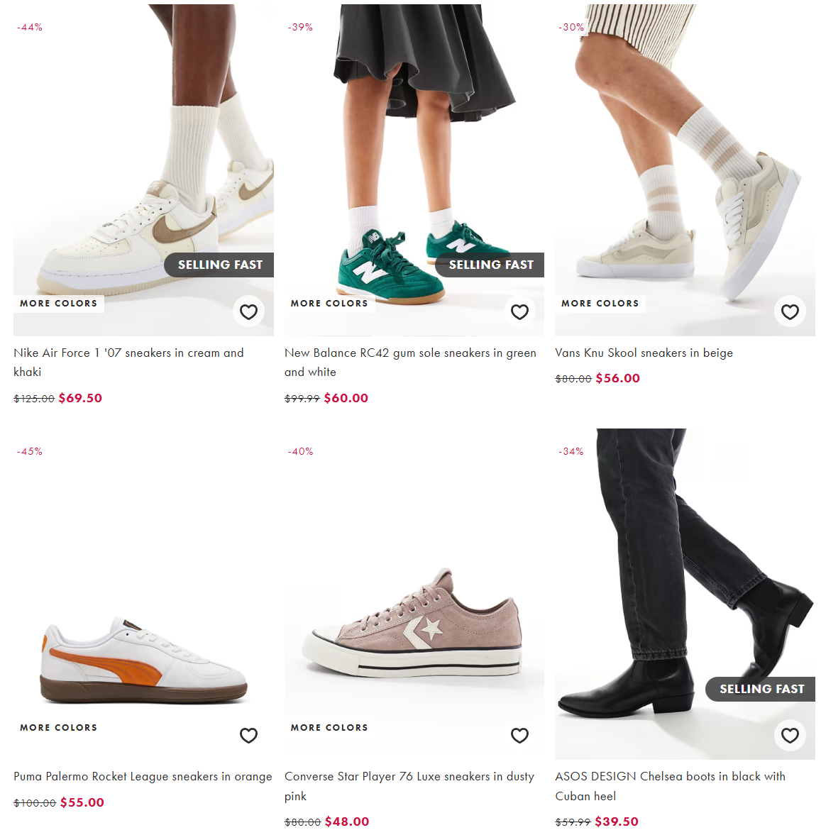 50% off on Shoes, Clothes and MORE via ASOS